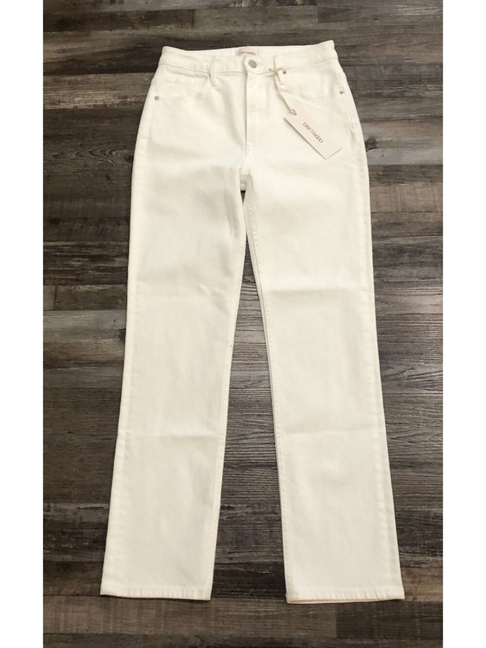 Driftwood Stella Jeans Womens Size 26x29 White New with Tags